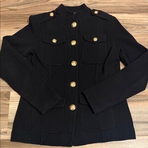 LAUREN RALPH LAUREN Military Inspired Vintage Sweater Blazer Buttons Women’s SP